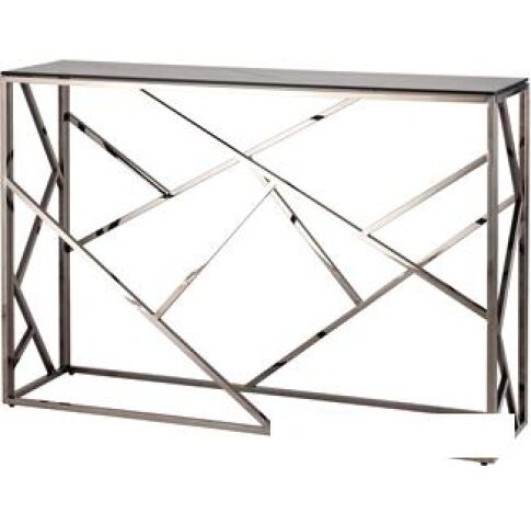 Консольный стол Stool Group Арт Деко 115x30 ECST-015-BG-SK (стекло Smoke/сталь темный хром)