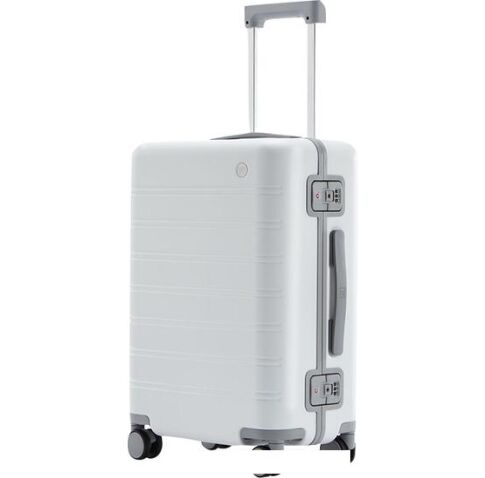 Чемодан-спиннер Ninetygo Manhattan Frame Luggage 20" (белый)