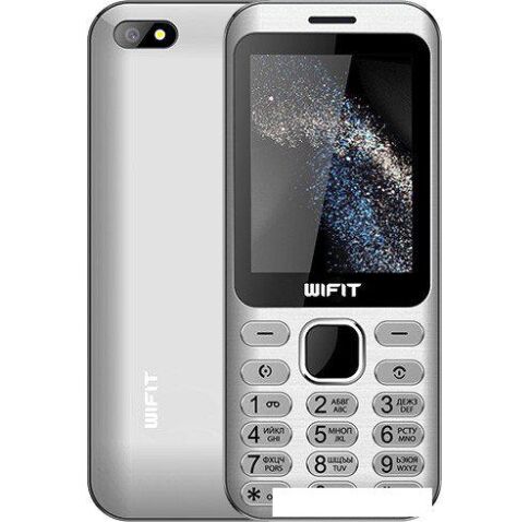 Кнопочный телефон Wifit Wiphone F2 (серебристый)