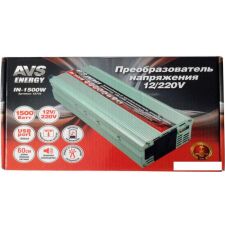 Автомобильный инвертор AVS 12/220V IN-1500W