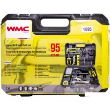 Безударная дрель WMC Tools 1095 (набор оснастки)