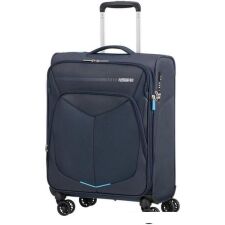 Чемодан-спиннер American Tourister Summerfunk Blue 55 см (с увеличением, 4 колеса)